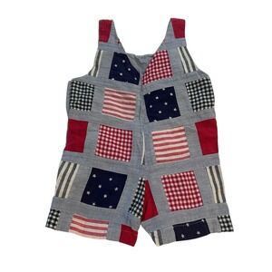 vintage healthtex Kids Corduroy Overalls Patchwork Style Size 3T‎